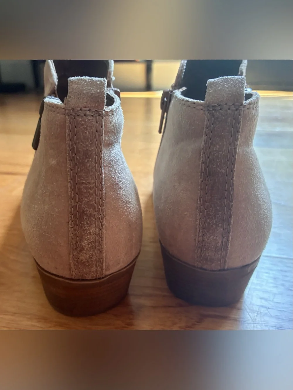 Carlos by Carlos Santana Brie booty women 8 Taupe Suede Ankle Booties